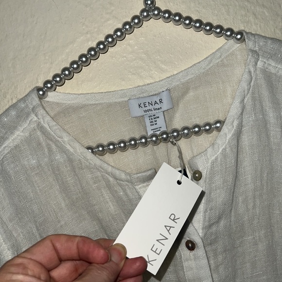 Kenar medium linen tunic top nwt - Picture 6 of 7